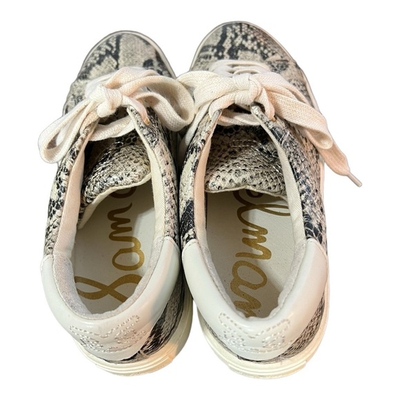 Sam Edelman Ethyl Reptile Print Lace-up Sneakers Size 6M - Picture 6 of 10